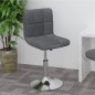 vidaXL Drehbarer Barhocker Dunkelgrau Stoff vidaXL Drehbarer Barhocker Dunkelgrau Stoff
