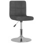 vidaXL Drehbarer Barhocker Dunkelgrau Stoff vidaXL Drehbarer Barhocker Dunkelgrau Stoff