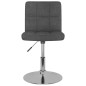 vidaXL Drehbarer Barhocker Dunkelgrau Stoff vidaXL Drehbarer Barhocker Dunkelgrau Stoff