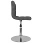 vidaXL Drehbarer Barhocker Dunkelgrau Stoff vidaXL Drehbarer Barhocker Dunkelgrau Stoff