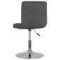vidaXL Drehbarer Barhocker Dunkelgrau Stoff vidaXL Drehbarer Barhocker Dunkelgrau Stoff
