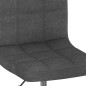 vidaXL Drehbarer Barhocker Dunkelgrau Stoff vidaXL Drehbarer Barhocker Dunkelgrau Stoff