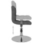 vidaXL Drehbarer Barhocker Dunkelgrau Stoff vidaXL Drehbarer Barhocker Dunkelgrau Stoff