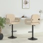 vidaXL Barhocker 2 Stk. Creme Stoff vidaXL Barhocker 2 Stk. Creme Stoff