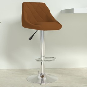 vidaXL Barhocker Braun Samt 