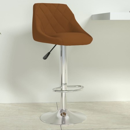 vidaXL Barhocker Braun Samt 