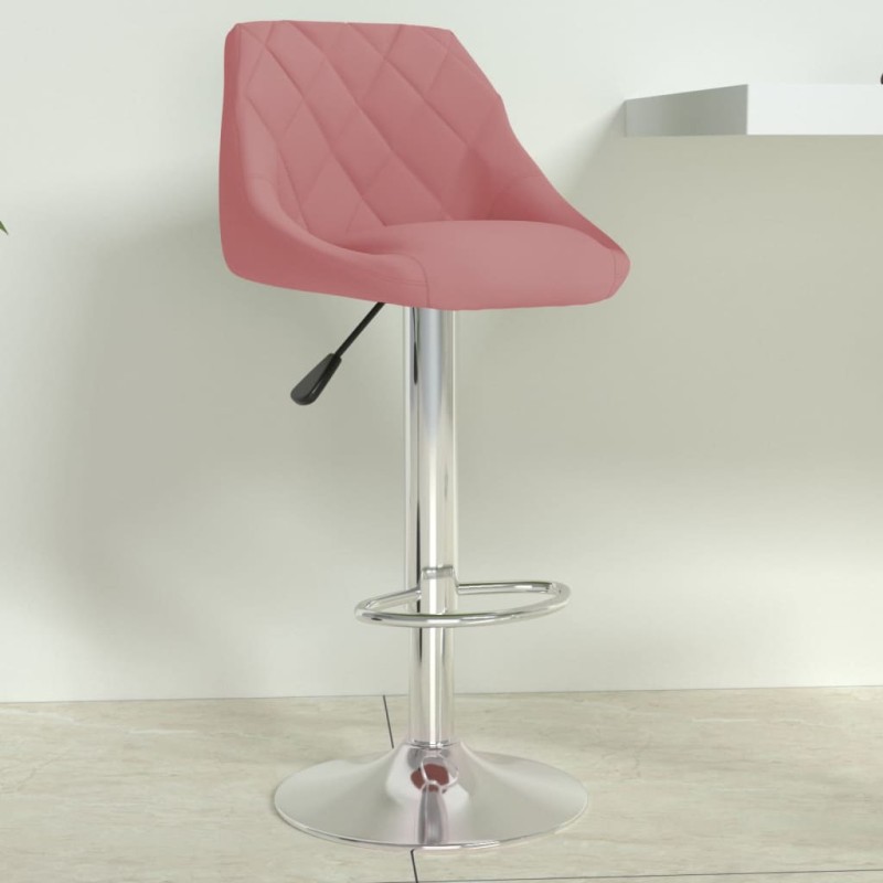 vidaXL Barhocker Rosa Samt vidaXL Barhocker Rosa Samt