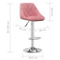 vidaXL Barhocker Rosa Samt vidaXL Barhocker Rosa Samt