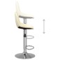 vidaXL Barhocker 2 Stk. Creme Stoff vidaXL Barhocker 2 Stk. Creme Stoff