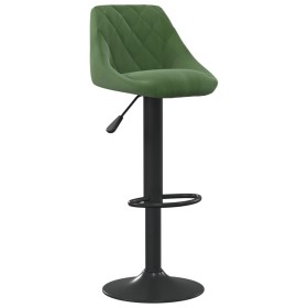 vidaXL Barhocker Dunkelgrün Samt 