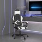 vidaXL Gaming-Stuhl Drehbar Schwarz und Weiß Kunstleder vidaXL Gaming-Stuhl Drehbar Schwarz und Weiß Kunstleder