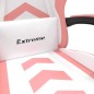 vidaXL Gaming-Stuhl mit Fußstütze Drehbar Weiß & Rosa Kunstleder vidaXL Gaming-Stuhl mit Fußstütze Drehbar Weiß & Rosa Kunstleder