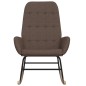 vidaXL Schaukelstuhl Taupe Stoff vidaXL Schaukelstuhl Taupe Stoff