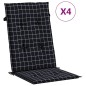 vidaXL Hochlehner-Auflagen 4 Stk. Schwarz Karomuster Stoff vidaXL Hochlehner-Auflagen 4 Stk. Schwarz Karomuster Stoff
