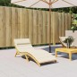 vidaXL Sonnenliegen-Auflage Creme 180x60x3 cm Oxford-Gewebe vidaXL Sonnenliegen-Auflage Creme 180x60x3 cm Oxford-Gewebe