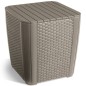 Keter Garten-Beistelltisch Luzon Rattan-Optik Flach Cappuccino-Braun Keter Garten-Beistelltisch Luzon Rattan-Optik Flach Cappuccino-Braun