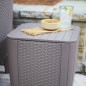 Keter Garten-Beistelltisch Luzon Rattan-Optik Flach Cappuccino-Braun Keter Garten-Beistelltisch Luzon Rattan-Optik Flach Cappuccino-Braun