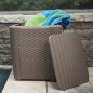 Keter Garten-Beistelltisch Luzon Rattan-Optik Flach Cappuccino-Braun Keter Garten-Beistelltisch Luzon Rattan-Optik Flach Cappuccino-Braun
