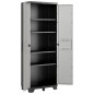 Keter Lagerschrank mit Regalböden Gear Schwarz und Grau 182 cm Keter Lagerschrank mit Regalböden Gear Schwarz und Grau 182 cm