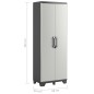 Keter Lagerschrank mit Regalböden Gear Schwarz und Grau 182 cm Keter Lagerschrank mit Regalböden Gear Schwarz und Grau 182 cm