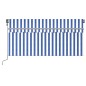 vidaXL Markise Automatisch mit Rollo LED Windsensor 3,5x2,5m Blau Weiß vidaXL Markise Automatisch mit Rollo LED Windsensor 3,5x2,5m Blau Weiß