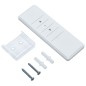 vidaXL Markise Automatisch mit Rollo LED Windsensor 3,5x2,5m Blau Weiß vidaXL Markise Automatisch mit Rollo LED Windsensor 3,5x2,5m Blau Weiß