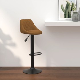 vidaXL Barhocker Braun Samt 