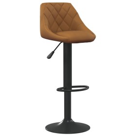 vidaXL Barhocker Braun Samt 