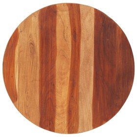 vidaXL Tischplatte Massivholz Palisander Rund 25-27 mm 70 cm 