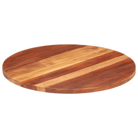 vidaXL Tischplatte Massivholz Palisander Rund 25-27 mm 70 cm 