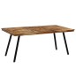 vidaXL Esstisch Recyceltes Teakholz und Stahl 180x90x76 cm vidaXL Esstisch Recyceltes Teakholz und Stahl 180x90x76 cm