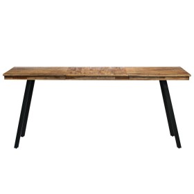 vidaXL Esstisch Recyceltes Teakholz und Stahl 180x90x76 cm