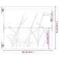 vidaXL Gartentor 85x75 cm Cortenstahl Gras-Design vidaXL Gartentor 85x75 cm Cortenstahl Gras-Design