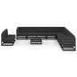 12-tlg. Garten-Lounge-Set mit Kissen Schwarz Kiefer Massivholz 12-tlg. Garten-Lounge-Set mit Kissen Schwarz Kiefer Massivholz