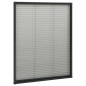 vidaXL Insektenschutz-Plissee für Fenster Aluminium Anthrazit 80x100cm vidaXL Insektenschutz-Plissee für Fenster Aluminium Anthrazit 80x100cm