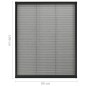 vidaXL Insektenschutz-Plissee für Fenster Aluminium Anthrazit 80x100cm vidaXL Insektenschutz-Plissee für Fenster Aluminium Anthrazit 80x100cm