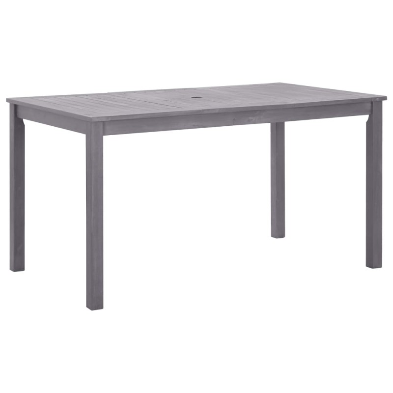 vidaXL Gartentisch Grau 140x80x74 cm Massivholz Akazie vidaXL Gartentisch Grau 140x80x74 cm Massivholz Akazie