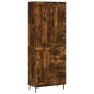 vidaXL Highboard Räuchereiche 69,5x34x180 cm Holzwerkstoff vidaXL Highboard Räuchereiche 69,5x34x180 cm Holzwerkstoff