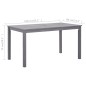 vidaXL Gartentisch Grau 140x80x74 cm Massivholz Akazie vidaXL Gartentisch Grau 140x80x74 cm Massivholz Akazie