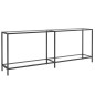 vidaXL Konsolentisch Transparent 200x35x75,5 cm Hartglas vidaXL Konsolentisch Transparent 200x35x75,5 cm Hartglas