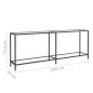 vidaXL Konsolentisch Transparent 200x35x75,5 cm Hartglas vidaXL Konsolentisch Transparent 200x35x75,5 cm Hartglas