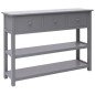 vidaXL Sideboard Grau 108x30x76 cm Massivholz Paulownia vidaXL Sideboard Grau 108x30x76 cm Massivholz Paulownia