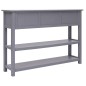 vidaXL Sideboard Grau 108x30x76 cm Massivholz Paulownia vidaXL Sideboard Grau 108x30x76 cm Massivholz Paulownia