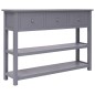 vidaXL Sideboard Grau 108x30x76 cm Massivholz Paulownia vidaXL Sideboard Grau 108x30x76 cm Massivholz Paulownia