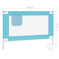 vidaXL Kleinkind-Bettschutzgitter Blau 100x25 cm Stoff vidaXL Kleinkind-Bettschutzgitter Blau 100x25 cm Stoff