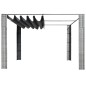 vidaXL Pavillon mit Dach Poly Rattan 300x300x200 cm Grau und Anthrazit vidaXL Pavillon mit Dach Poly Rattan 300x300x200 cm Grau und Anthrazit