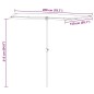 vidaXL Sonnenschirm mit Aluminium-Mast 2x1,5 m Bordeauxrot vidaXL Sonnenschirm mit Aluminium-Mast 2x1,5 m Bordeauxrot