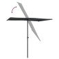 vidaXL Sonnenschirm mit Aluminium-Mast 2x1,5 m Schwarz vidaXL Sonnenschirm mit Aluminium-Mast 2x1,5 m Schwarz