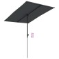 vidaXL Sonnenschirm mit Aluminium-Mast 2x1,5 m Schwarz vidaXL Sonnenschirm mit Aluminium-Mast 2x1,5 m Schwarz