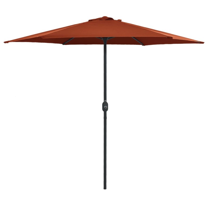 vidaXL Sonnenschirm mit Aluminium-Mast 270x246 cm Terrakotta vidaXL Sonnenschirm mit Aluminium-Mast 270x246 cm Terrakotta